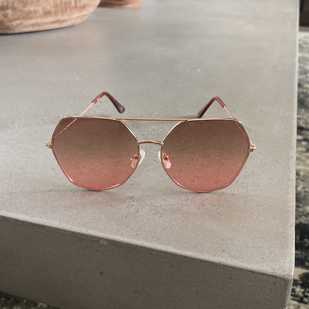 Rose gold sunglasses